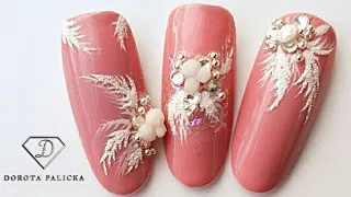 Quick and Easy Christmas 3D nail art for beginners.