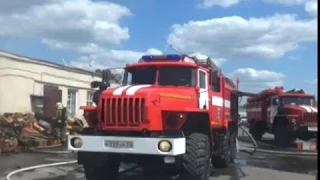 Пожар на улице Мирной в Белгороде