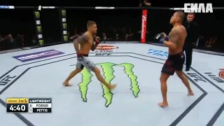 Dustin Poirier vs Anthony Pettis лучшие моменты боя