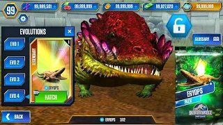 Eryops max feed out. Jurassic world the game.