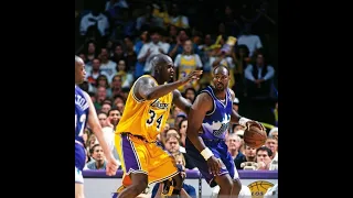 Karl Malone vs Shaquille O'Neal / 1998 NBA Playoffs WCF Game 4 / Jazz vs Lakers