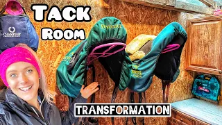 TACK ROOM TRANSFORMATION | Equestrian storage solutions | A long overdue tidy up 🧹