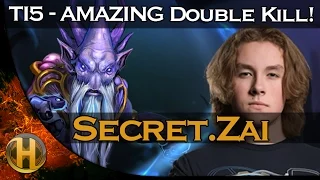 Secret.Zai AMAZING Double Kill vs. Virtus Pro Dota 2 TI5