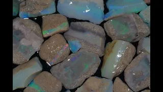 149.50cts Mintabie Rare Rough Opal Chips and Small Cutters Parcel (MR294)@opalqueen