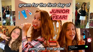 grwm for my FIRST DAY OF JUNIOR YEAR!! // going into 11th grade!!