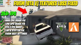 FiveM (GTA V) Textures not Loading Fix 2023 | FiveM (GTA V) High CPU Usage and Low GPU Usage Fixed