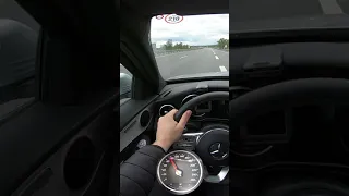 🏁 2021 Mercedes Benz C 220d AMG-Line 194 PS ACCELERATION & TOP SPEED ON GERMAN AUTOBAHN #shorts