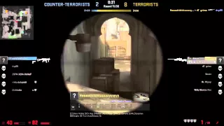 Something out of nothing 1v5 AWP Ace / Trapped at T spawn