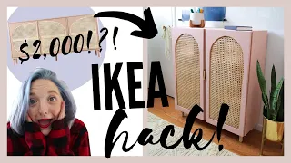 Arched Cabinet IKEA Hack! DIY Office Refresh | PINTEREST MADE ME DO IT EP. 1