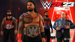 WWE 2K23 The BLOODLINE Full Team Entrance 🤯