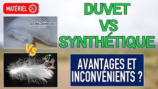 Couchage 3 saisons en duvet ou synthétique Apex : quels avantages et inconvénients ?