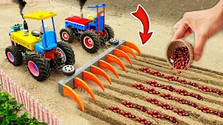 Diy tractor making mini Marble Run HABA Slope Transport Fruits | diy New Plowing | HP Mini @DiyFarm