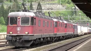 Bahnland Schweiz: Gotthardbahn/Ferrovia del Gottardo Nordrampe im Juli 2014 - Göschenen