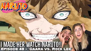 ROCK LEE REMOVES HIS LEG WEIGHTS & SCREWS GAARA UP!! Girlfriend's Reaction Naruto Episode 48