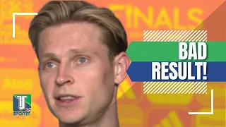 WATCH: Frenkie de Jong SWITCHES easily between Dutch, English, and Spanish during MIXED ZONE