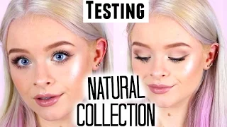 TESTING NATURAL COLLECTION MAKEUP! | sophdoesnails