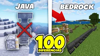 +100 DIFERENCIAS Entre JAVA Y BEDROCK 💎 | ESPECIAL