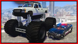 GTA 5 Roleplay - WORLDS BIGGEST MONSTER TRUCK TROLLS COPS | RedlineRP