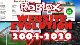 ROBLOX Website Evolution (2004 - 2020)