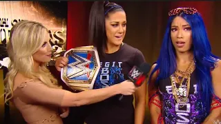 Clash of champions Kickoff Show Bayley and Sasha Banks segment