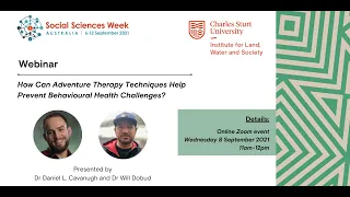 Webinar: How Can Adventure Therapy Techniques Help Prevent Behavioural Health Challenges?