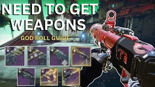 All The Weapons You NEED To Get Next Week  (God Roll Guide)