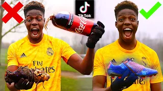 I Tested VIRAL TikTok FOOTBALL Life Hacks & THEY WORKED!! Shoot Like Lionel Messi