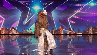 A belly dancing CHEWBACCA from STAR WARS to TOXIC - Britain's Got Talent 2020 Audition