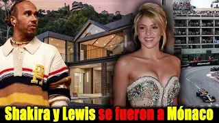 Shakira acudió emocionada a la casa de Lewis Hamilton en Mónaco con la carrera del GRAN PRIX F1