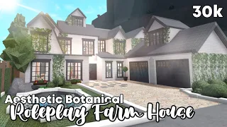 Roblox | Bloxburg: 30k Aesthetic Botanical Roleplay Farmhouse/Mansion  - No Largeplot (FULL BUILD)