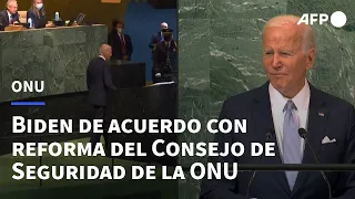 Biden de acuerdo con reforma del Consejo de Seguridad de la ONU | AFP