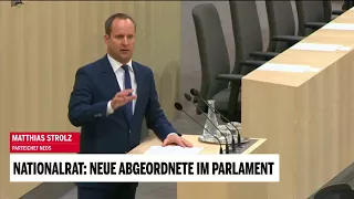 Neue Abgeordnete: Rede von Strolz