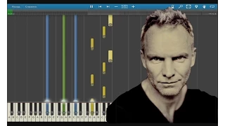 Sting - Shape of my heart. How to Play. Sheet Music. Пианино уроки.