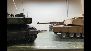 Heng long 7.0 M1A2 Abrams gun depression modification on new heng long elevation units