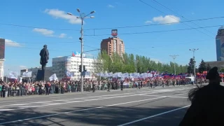 Праздничное шествие в День Донецкой Народной Республики. 11 мая, Донецк, ДНР.  Часть 1