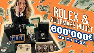 ROLEX, AUDEMARS PIGUET: 600’000 € on My Desk