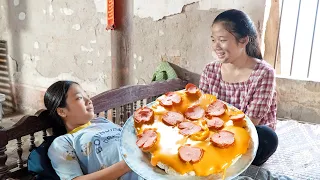 Chị Trang oz Làm Bánh Pizza ❤ Thay Mẹ Dạy Dỗ Các Em - Trang Vlog