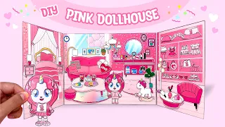 DIY Paper Dollhouse | Pomi's Pink House Tutorial