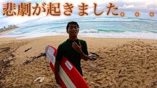 海に入って早々、まーちゃんに悲劇起きました。。【まさかの流血】