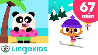 Seasons of the Year Songs 🌸☀️🍂❄️ + Nature Songs for Kids | Lingokids