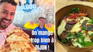 DIJON : Frites gratinées au boeuf bourguignon , empanadas, étoilé - Les meilleurs RESTOS - VLOG 1232