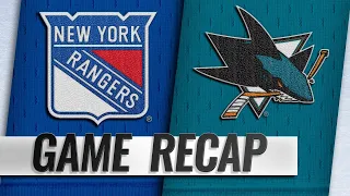 Rangers prevail against Sharks in wild SO win