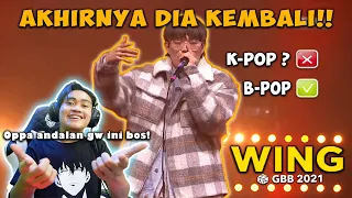 KEMUNCULAN DEWA BEATBOX KOREA! | Wing 🇰🇷 GBB 2021 Wildcard Runner-Up Showcase [REACTION]