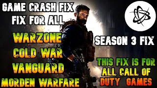 COD: Warzone / Modern Warfare / Cold War / Vanguard - How To Fix, Crashing, PC CRASH Fix Guide 2022