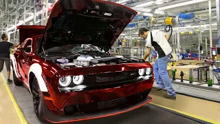 Inside Factory Producing the Monstrously Powerful Dodge Challenger- Production Line