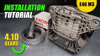 E46 M3 diff GEAR RATIO CHANGE | 4.10 gears installation tutorial