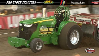 Pro Pulling 2023: Pro Stock Tractors pulling in Goshen, IN at the Elkhart County 4-H Fair