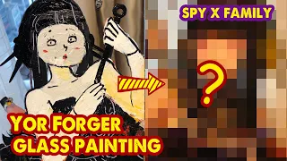 Glass painting - Yor Forger from Spy x Family #short #hutachan