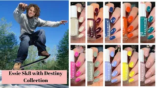 NEW ESSIE EXPRESSIE SK8 WITH DESTINY COLLECTION | Review with live swatches & comparisons