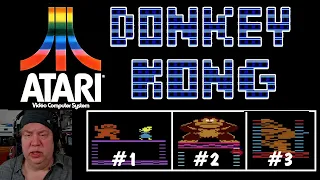 ATARI 2600 Donkey Kong - THREE different version - Original & REMAKES - WOW!
